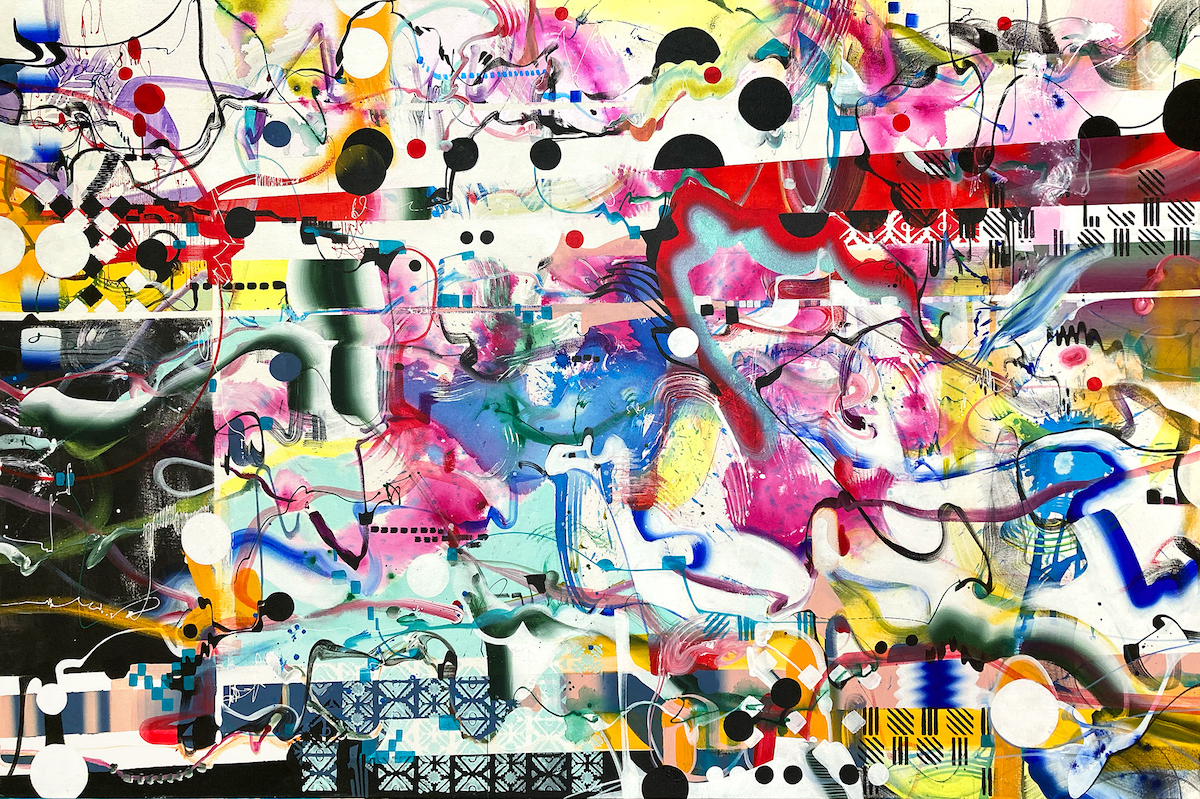 Soo Hong Soundtrack 2, 2021 Acrylic on canvas 40” x 60”