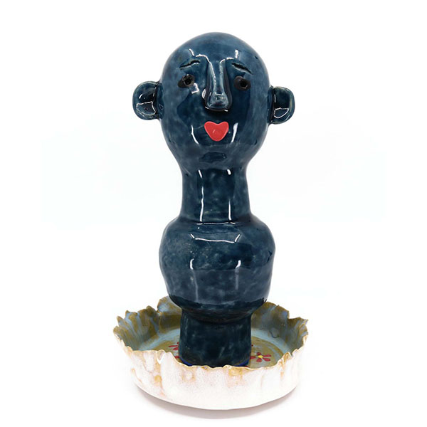 OndolE (water fountain), 2020 Glazed porcelain, acrylic paint $475