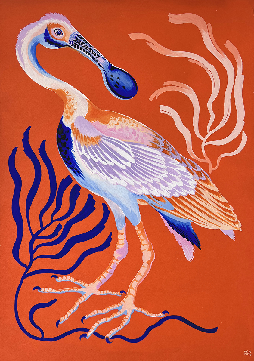 Maximalist, 2022 Acrylic on L’Aquarelle Canson Héritage watercolor paper 300lb 15 ¼” x 21 ¼” 