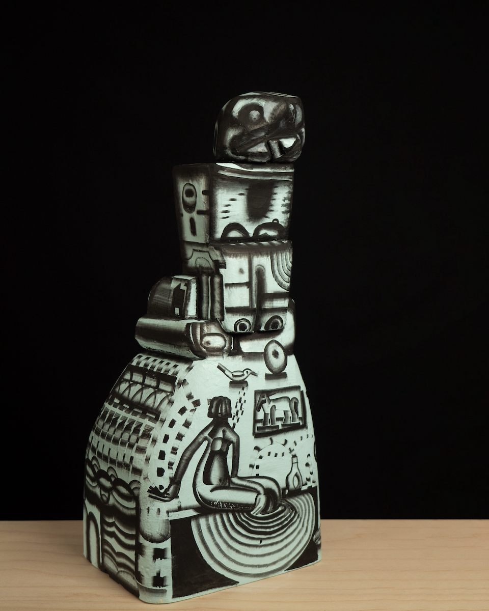 Storyteller, 2022 High-density foam, acrylic 22” x 8” x 9”