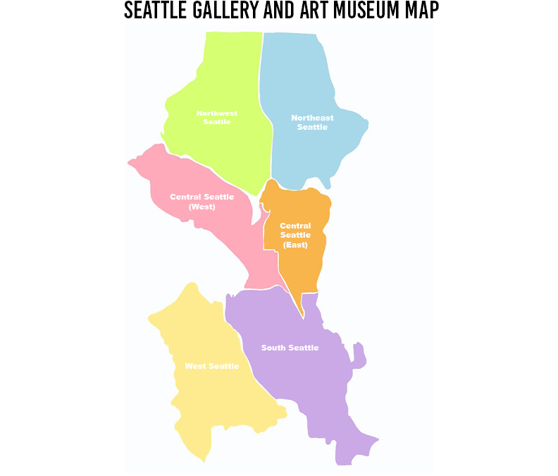 AMcE Creative Arts - Seattle Art Gallery/Museum Map