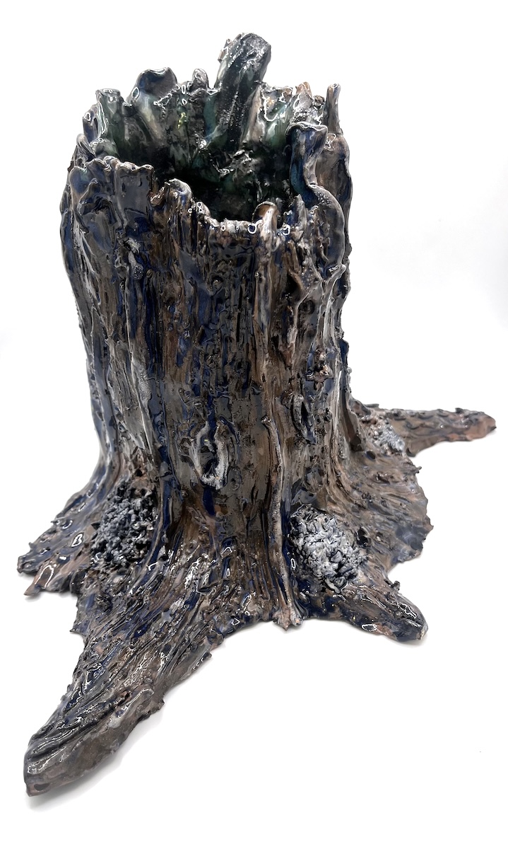 Loss (second view), 9H x 13W x 10D, ceramic, 2025 Kendra Larson AMcE Creative Arts